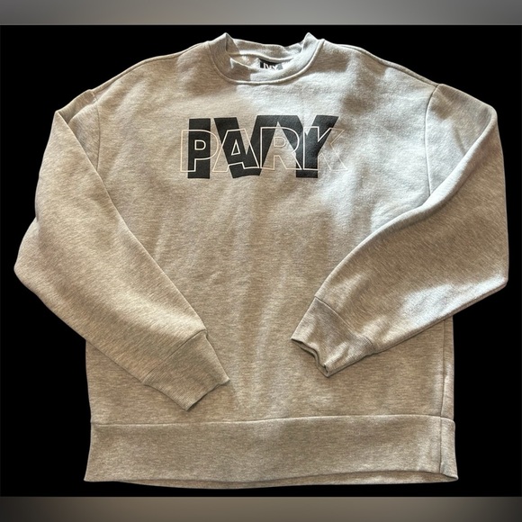 Ivy Park grey sweatshirt size small black and white font - Picture 1 of 5